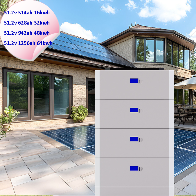 10 Years Using Life 16kwh 32kwh 48kwh 64kwh Lifepo4 Stackable Home Energy Storage System with Active Balancing BMS