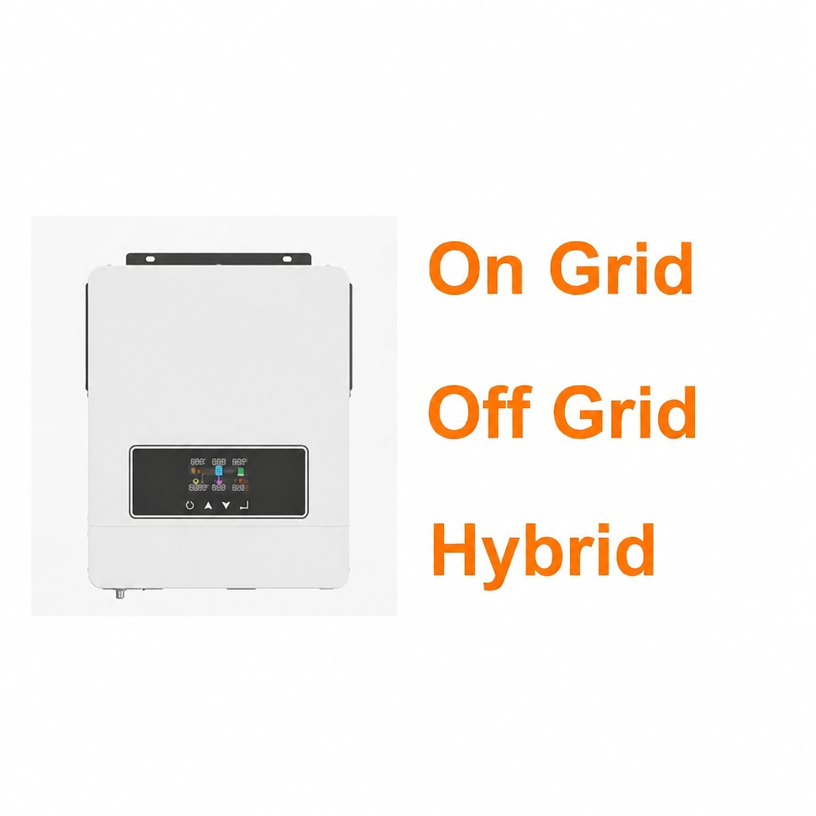 Stock Cheap Wholesales Single Phase Hybrid Inverter on Grid off Grid Inverter 3.6KW 4.2KW 6.2KW for Solar Energy Storage  System
